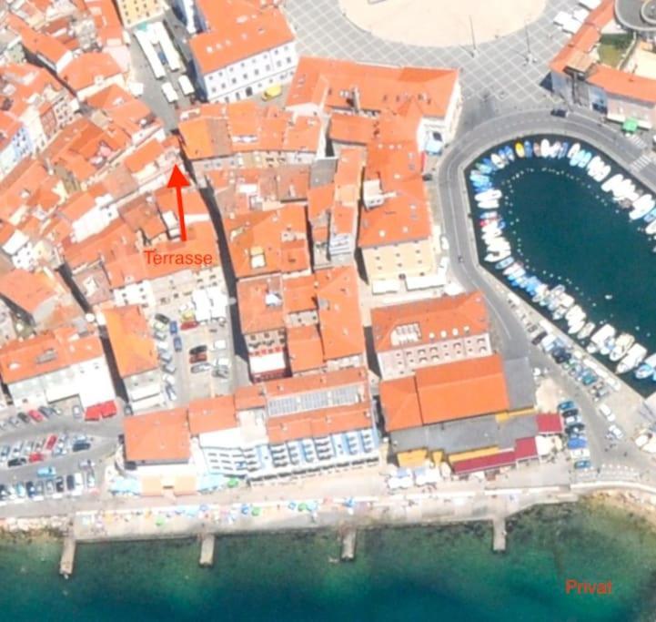 Ferienwohnung Tartini - Private Roof Terrace - Self Check-In Piran Exterior foto